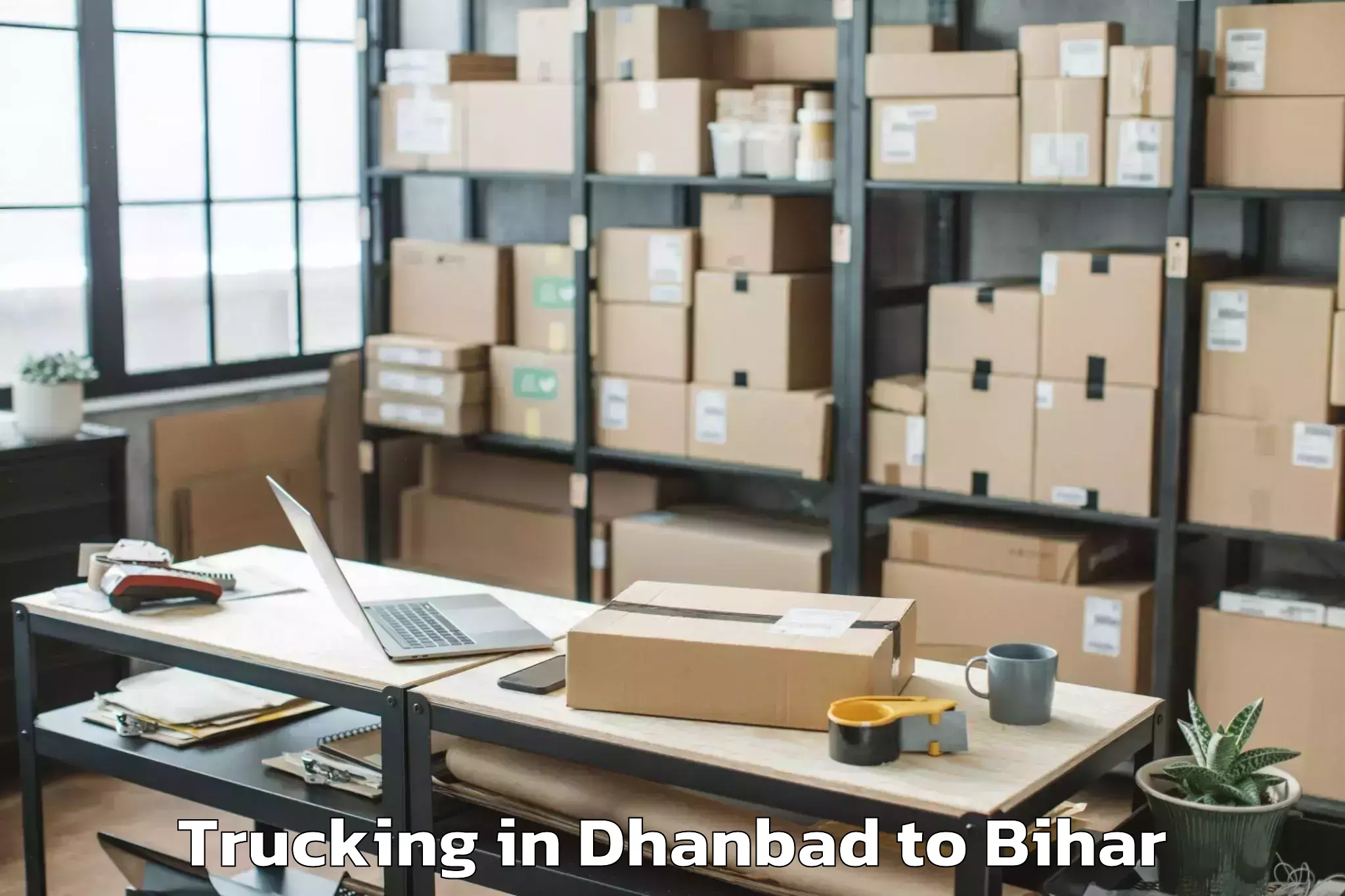 Book Dhanbad to Alauli Trucking